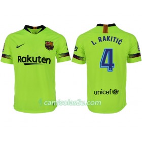 Camisolas de Futebol FC Barcelona I. RAKITIC 4 Equipamento Alternativa 2018/19 Manga Curta